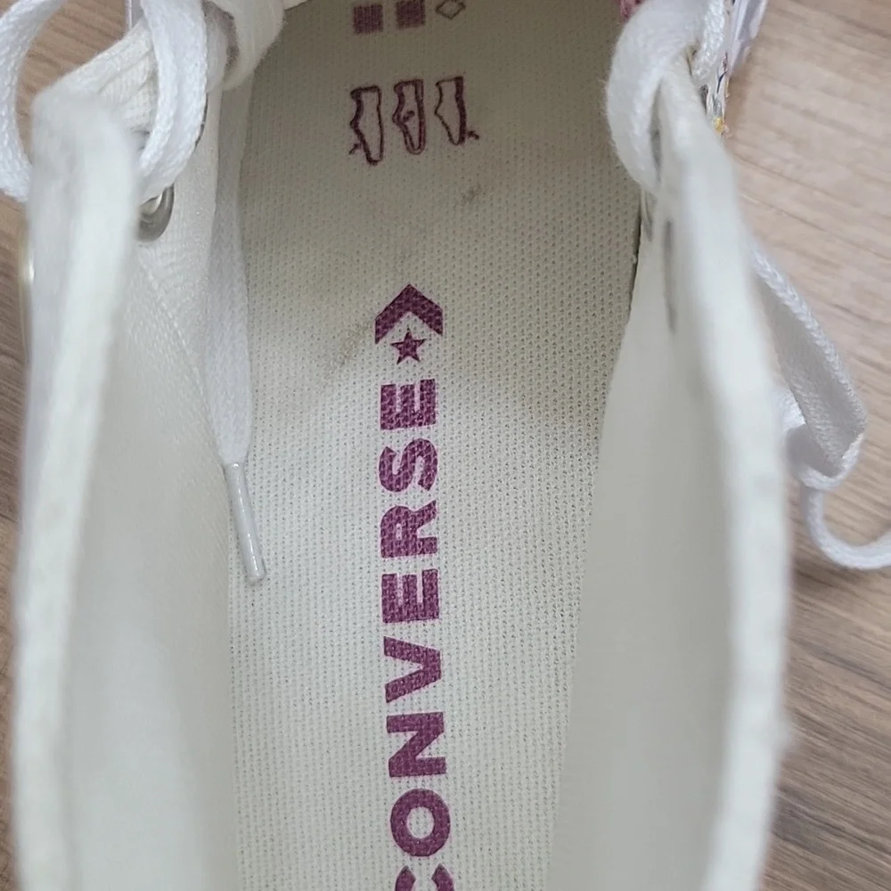 Converse White High-Top Sneakers with Classic Design - Picture 13 of 15